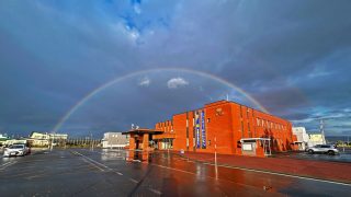 2024雨竜町観光フォトコンテスト最優秀作品「町民の幸せ願うダブルレインボー」　雨竜町　足立壮太郎氏